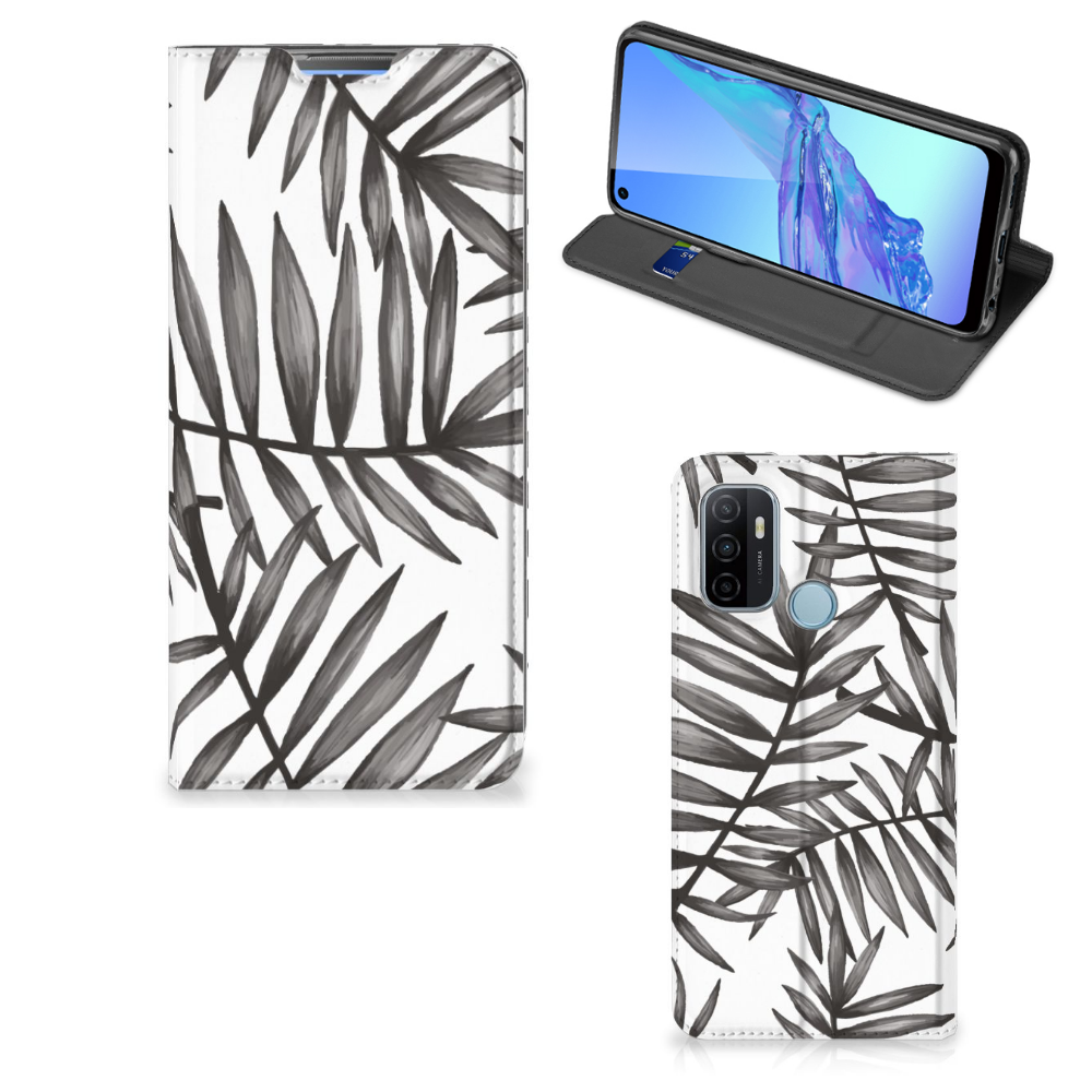 OPPO A53 | A53s Smart Cover Leaves Grey - B2C Telecom