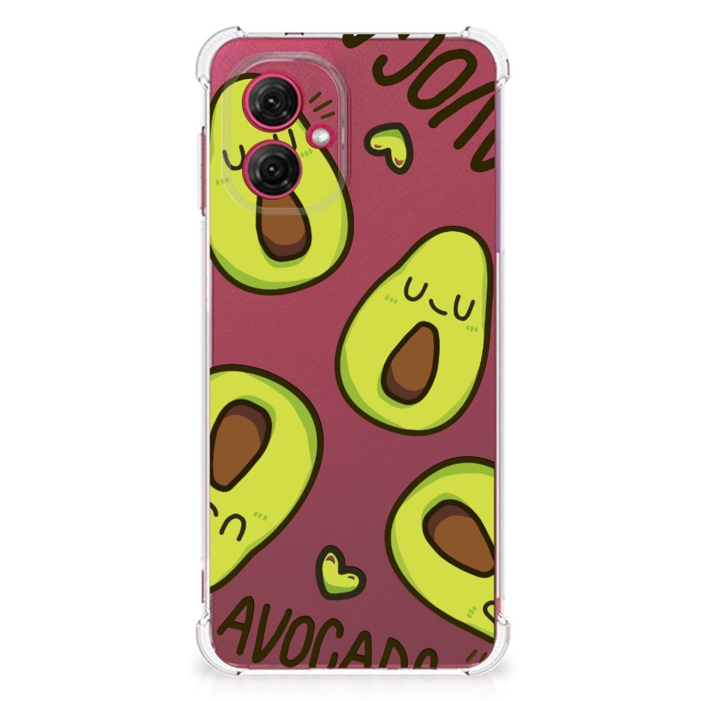 Motorola Moto G55 Stevig Bumper Hoesje Avocado Singing