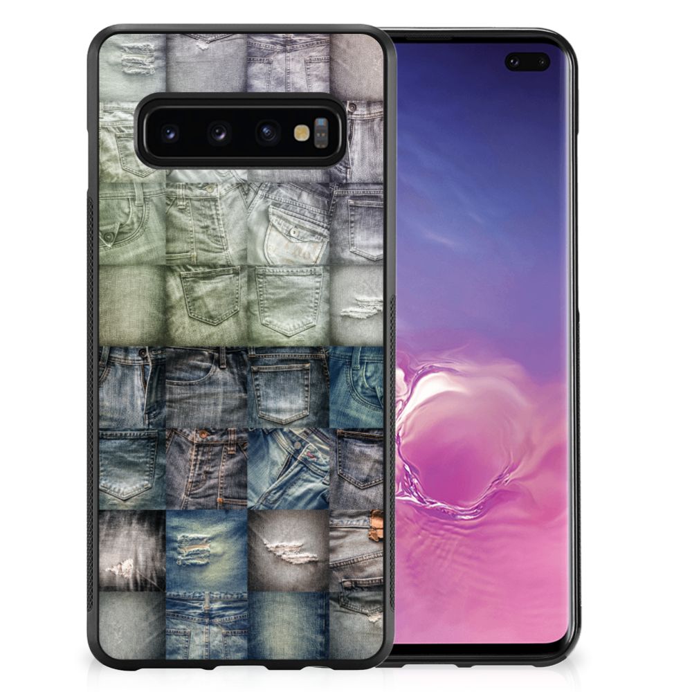 TPU Bumper Case Samsung Galaxy S10+ Spijkerbroeken