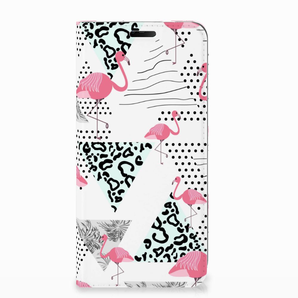 Nokia 7.1 (2018) Hoesje maken Flamingo Triangle