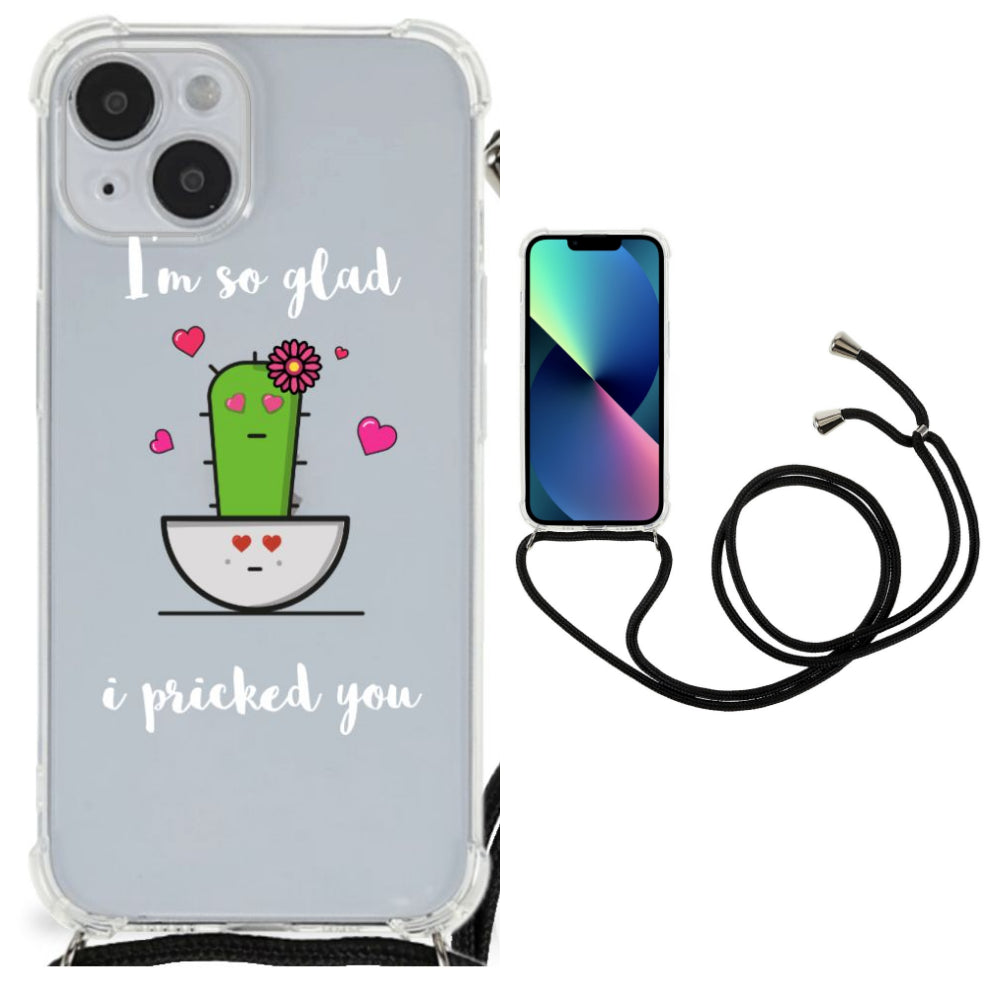 iPhone 14 Plus Stevig Bumper Hoesje Cactus Glad