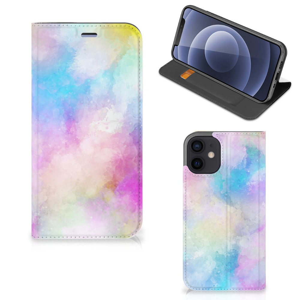 Bookcase iPhone 12 Mini Watercolor Light - B2C Telecom