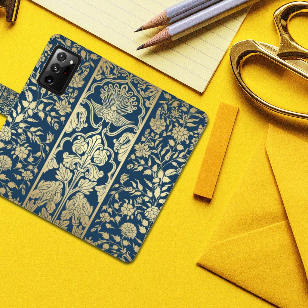 Samsung Galaxy Note20 Ultra Hoesje Beige Flowers