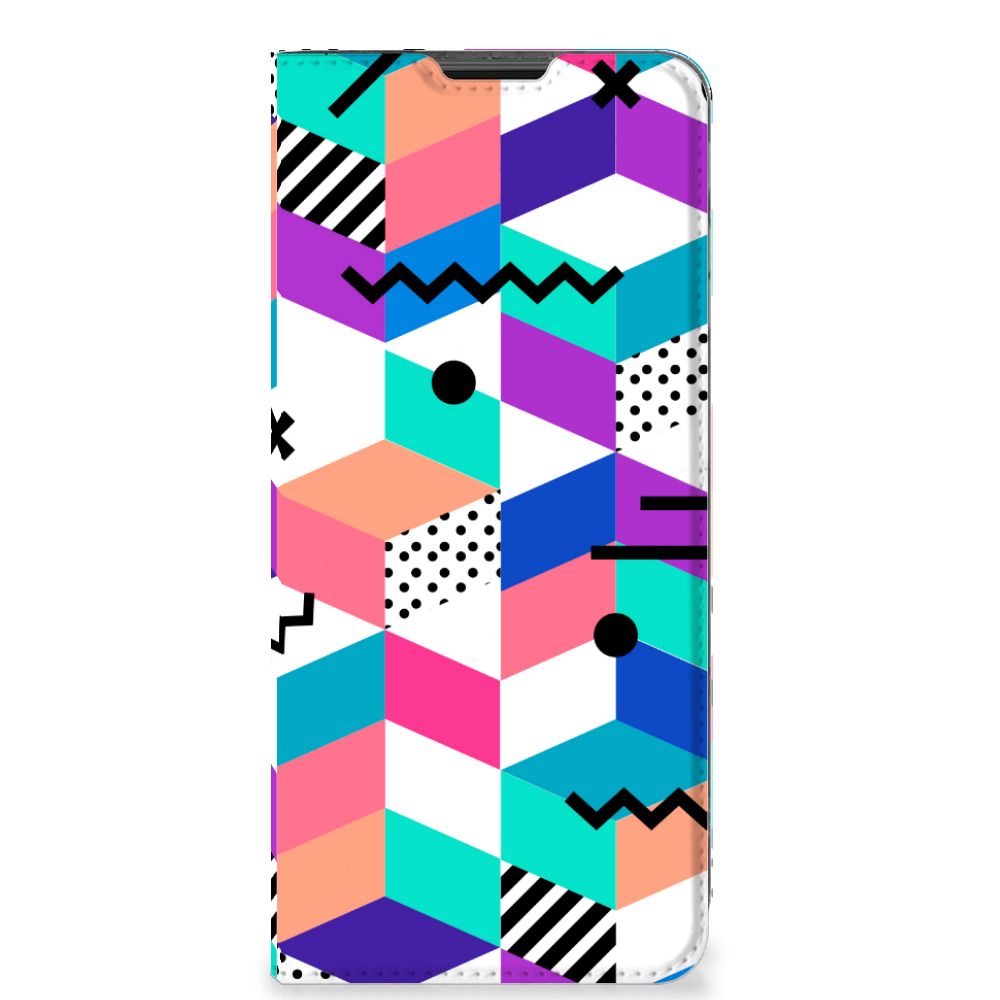 Motorola Moto G51 5G Stand Case Blokken Kleurrijk - B2C Telecom