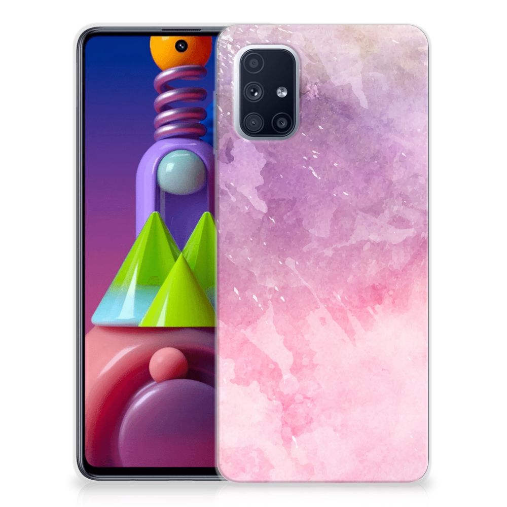 Hoesje maken Samsung Galaxy M51 Pink Purple Paint