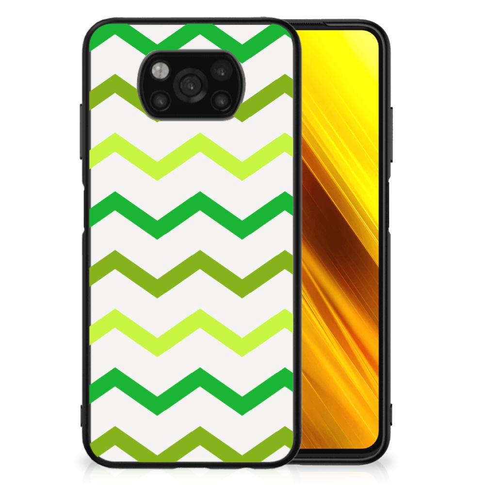 Xiaomi Poco X3 | X3 Pro Back Case Zigzag Groen B2C Telecom