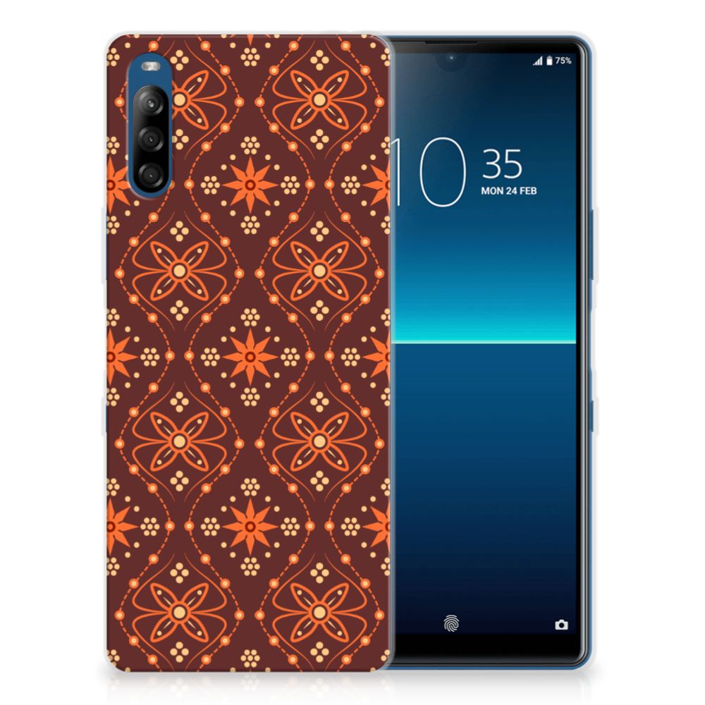 Sony Xperia L4 TPU bumper Batik Brown