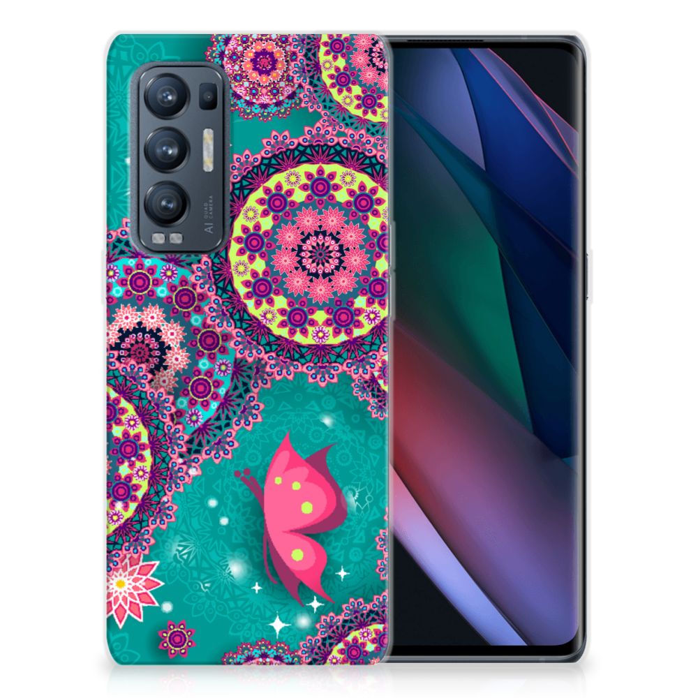 OPPO Find X3 Neo Hoesje maken Cirkels en Vlinders B2C Telecom