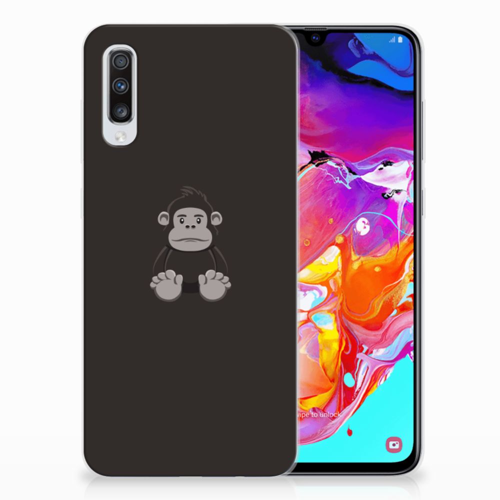 Samsung Galaxy A70 Telefoonhoesje met Naam Gorilla