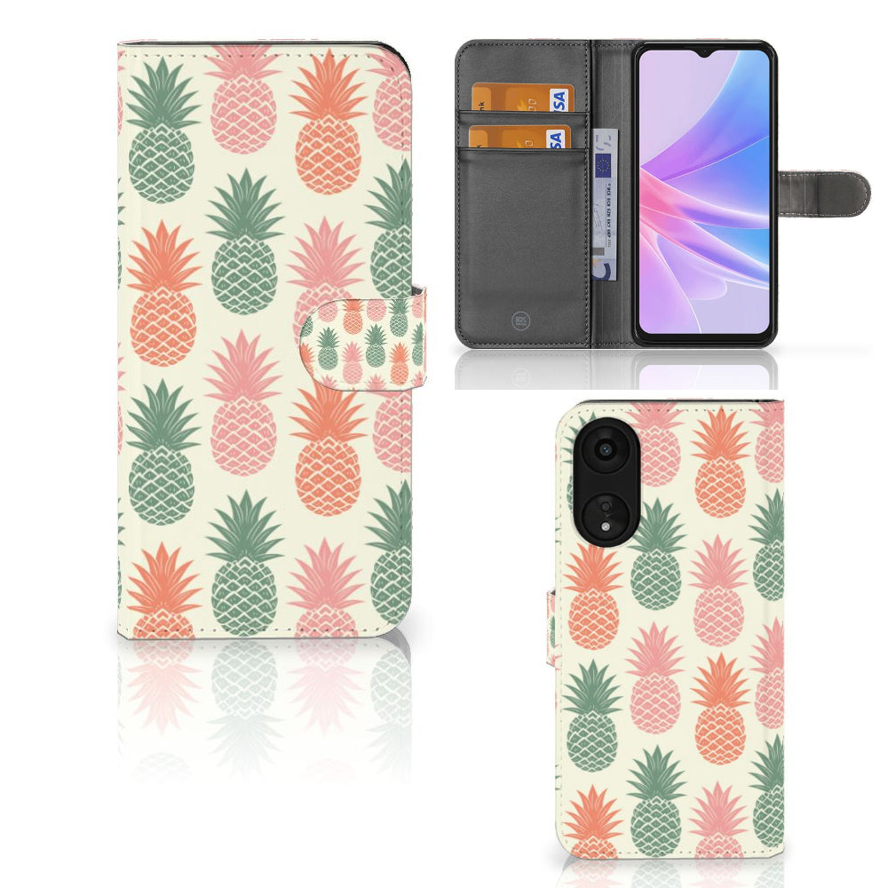 OPPO A78 5G | A58 5G Book Cover Ananas