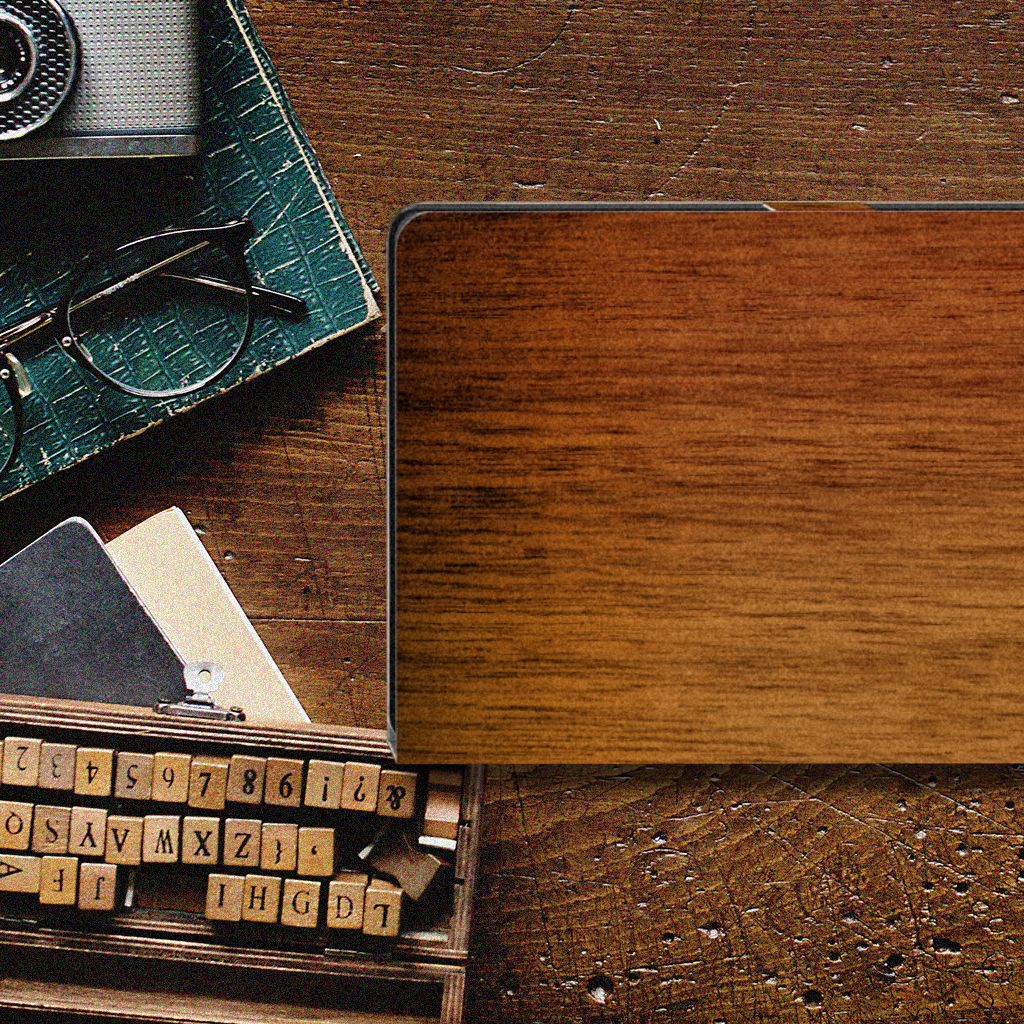 Samsung Galaxy Tab A8 2021/2022 Tablet Book Cover Donker Hout