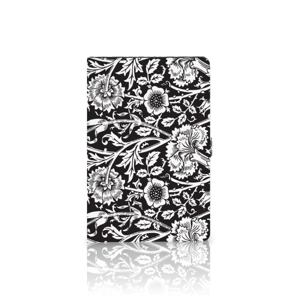 Samsung Galaxy Tab S7 FE | S7+ | S8+ Tablet Cover Black Flowers
