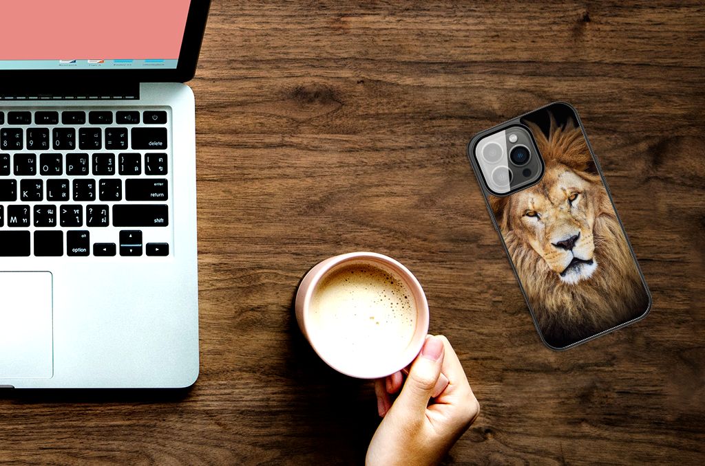 iPhone 13 Pro Max Dierenprint Telefoonhoesje Leeuw B2C Telecom