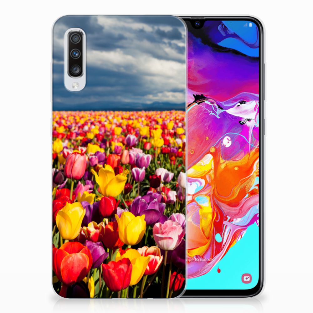 Samsung Galaxy A70 TPU Case Tulpen