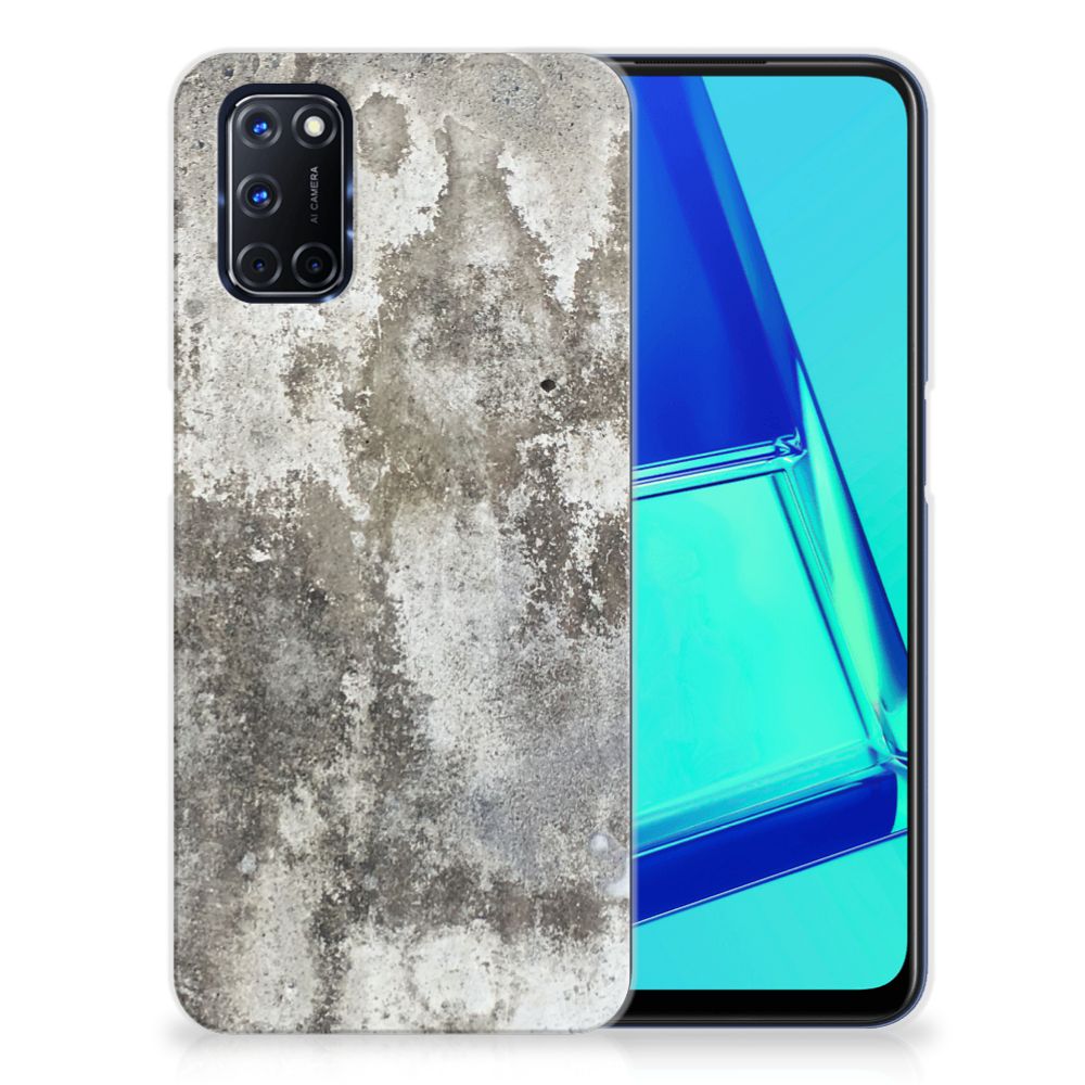 OPPO A52 | A72 TPU Siliconen Hoesje Beton Print