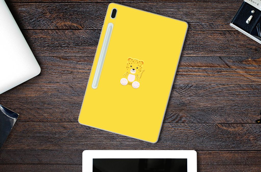 Samsung Galaxy Tab S7FE Tablet Back Cover Baby Leopard - B2C Telecom