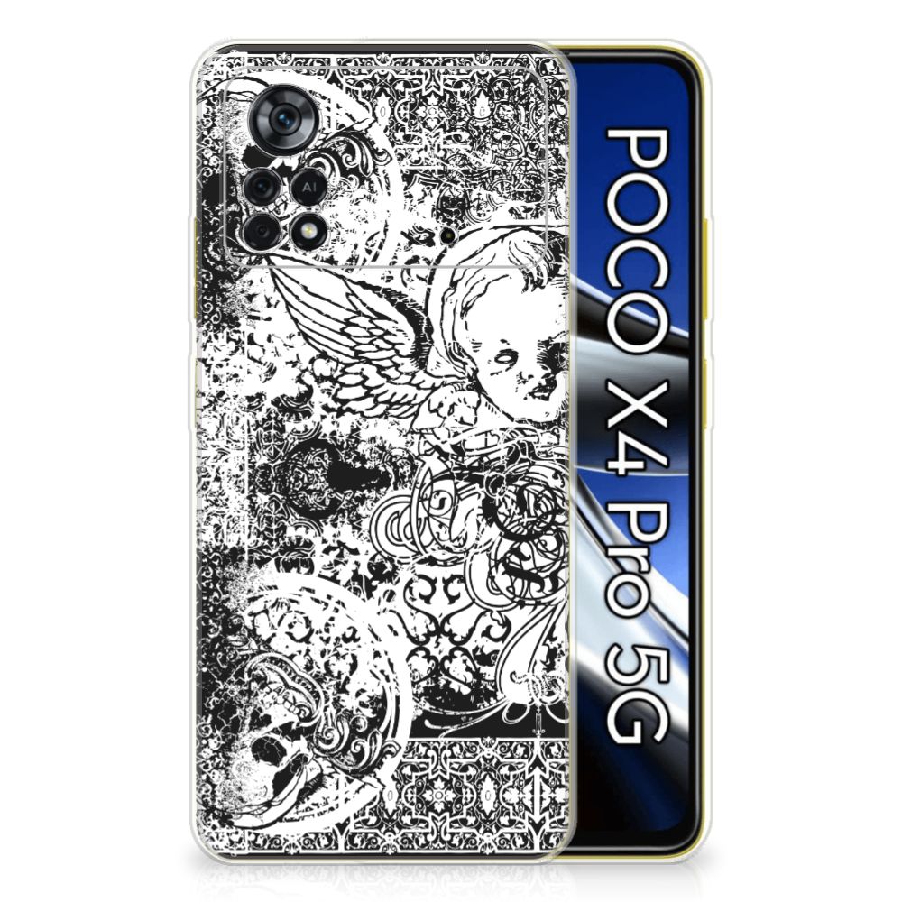Silicone Back Case Xiaomi Poco X4 Pro 5G Skulls Angel B2C Telecom