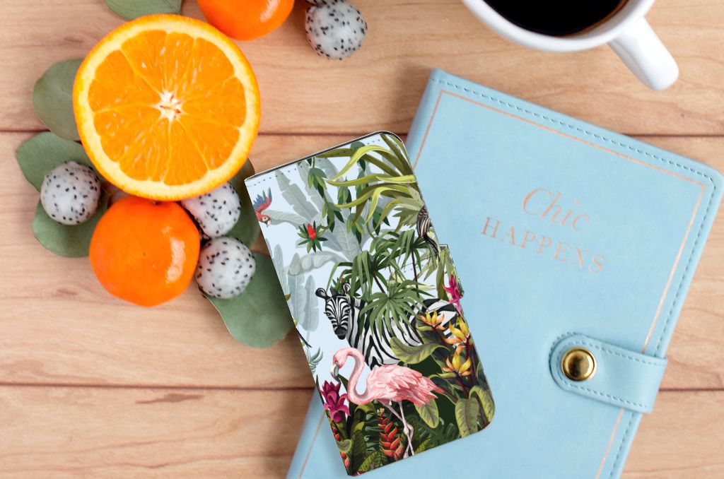 Telefoonhoesje met Pasjes voor Nokia C2 2nd Edition Jungle