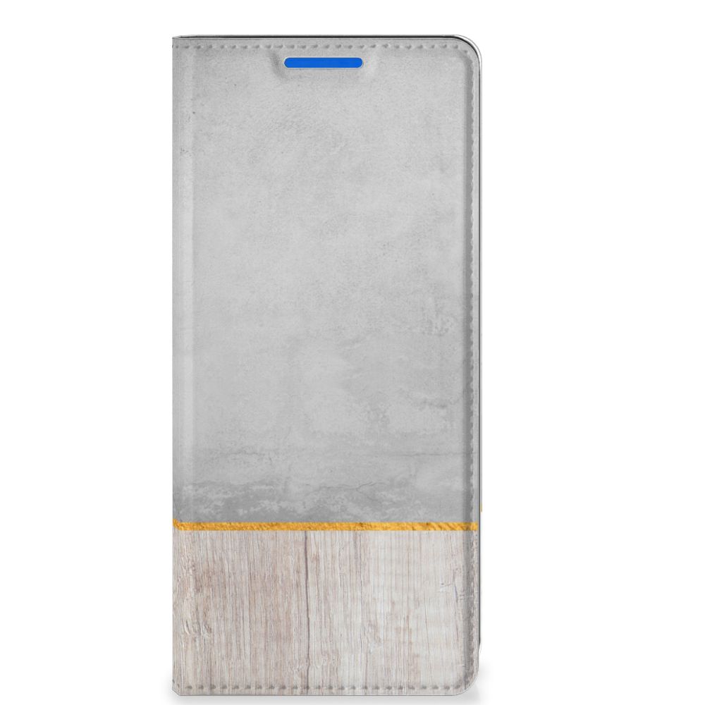 OPPO Reno 6 Pro Plus 5G Book Wallet Case Wood Concrete - B2C Telecom