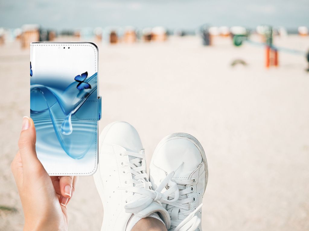 Motorola Moto G7 | G7 Plus Telefoonhoesje met Pasjes Vlinders
