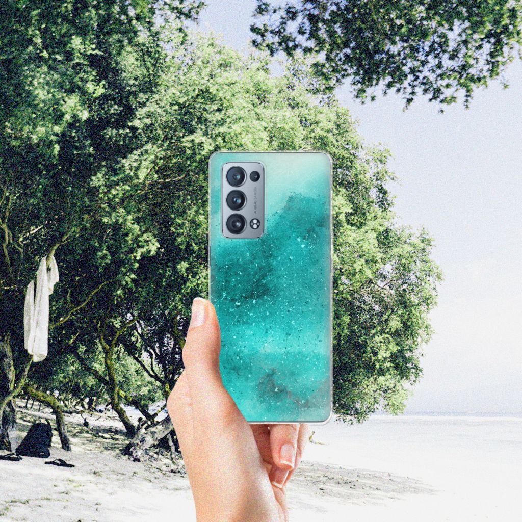Hoesje maken OPPO Reno 6 Pro Plus 5G Painting Blue B2C Telecom