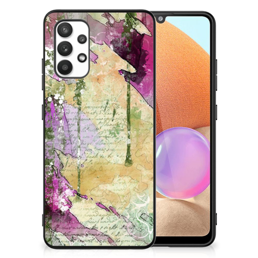 Kleurrijke Telefoonhoesje Samsung Galaxy A32 4G | A32 5G Enterprise Editie Letter Painting B2C Telecom