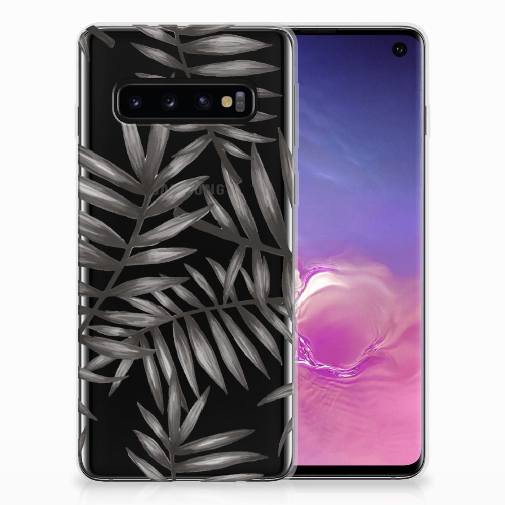 Samsung Galaxy S10 TPU Case Leaves Grey