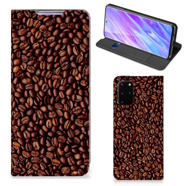 Samsung Galaxy S20 Plus Flip Style Cover Koffiebonen - B2C Telecom