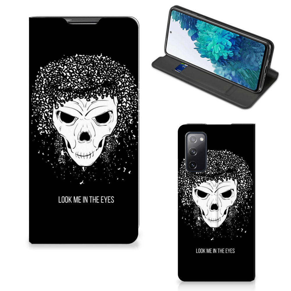 Mobiel BookCase Samsung Galaxy S20 FE Skull Hair - B2C Telecom