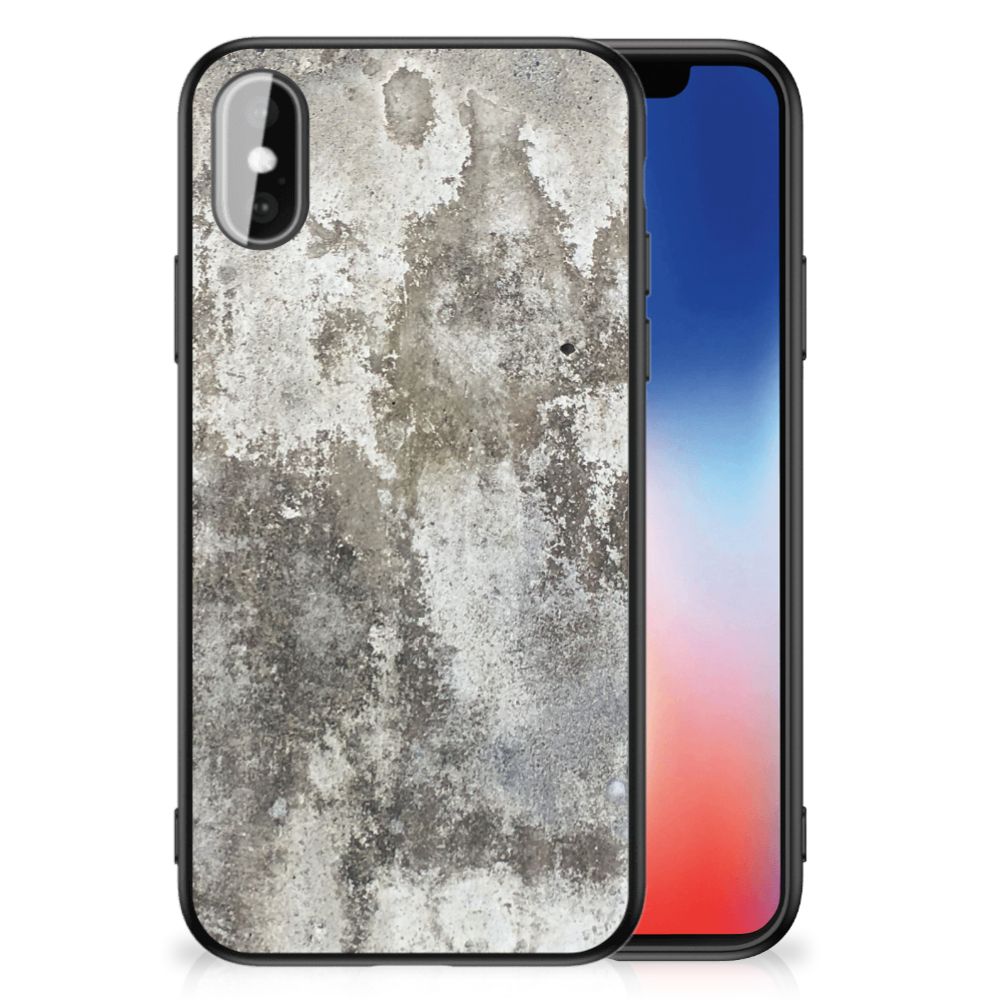 iPhone X | Xs Marmeren Print Telefoonhoesje Beton Print