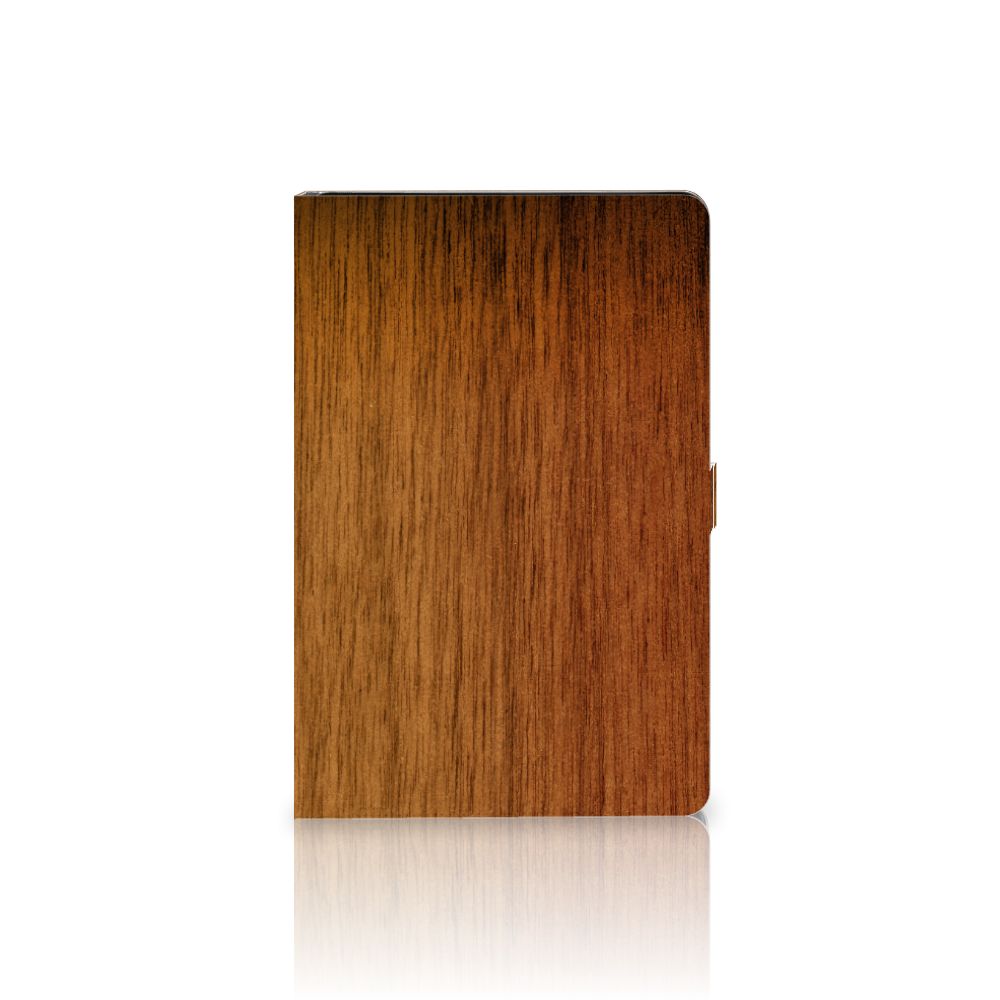 Samsung Galaxy Tab S7 FE | S7+ | S8+ Tablet Book Cover Donker Hout