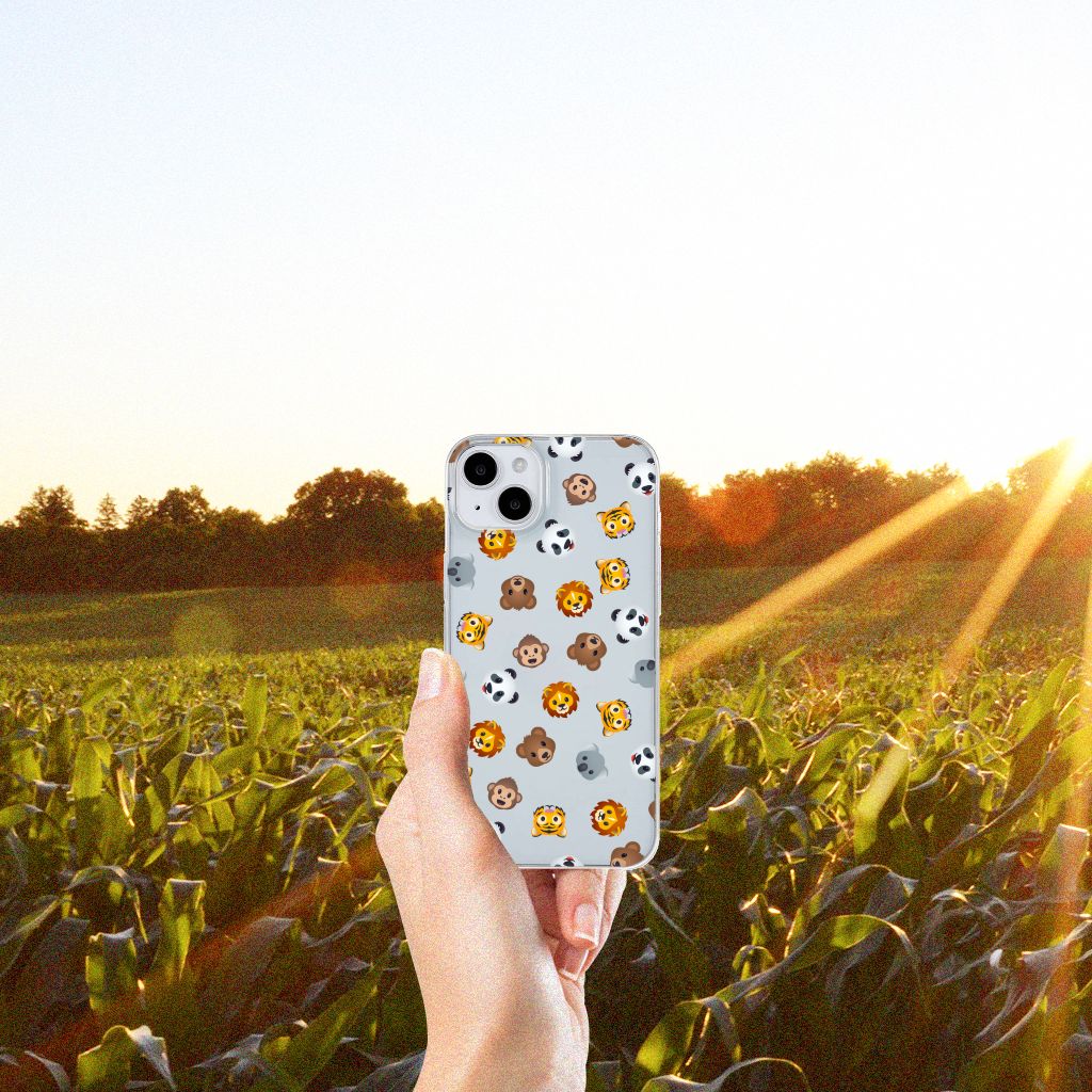 TPU bumper voor iPhone 15 Dieren Emojis B2C Telecom