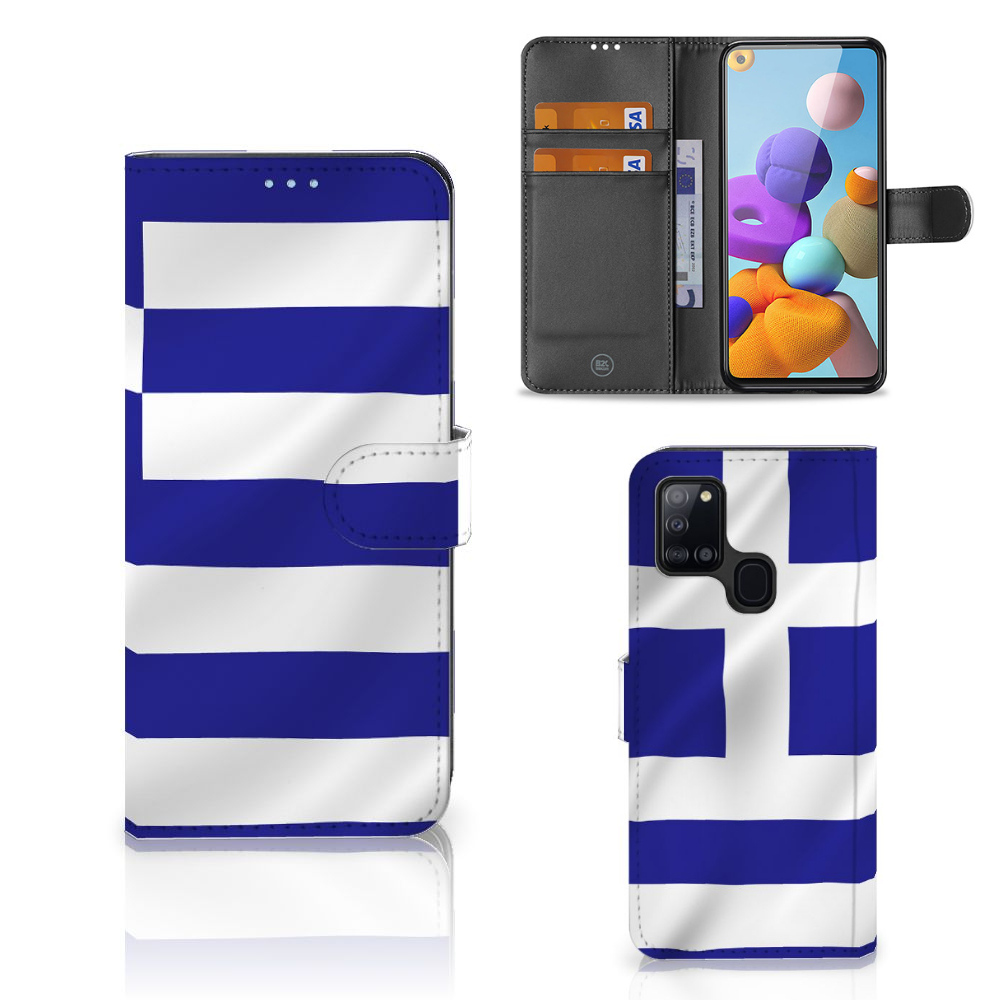 Samsung Galaxy A21s Bookstyle Case Griekenland