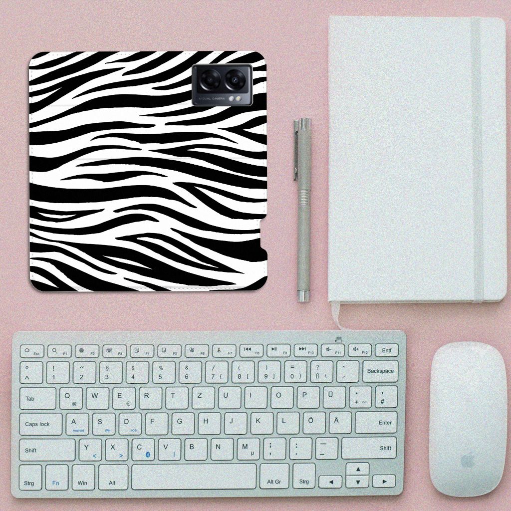 OPPO A77 5G | A57 5G Hoesje maken Zebra - B2C Telecom