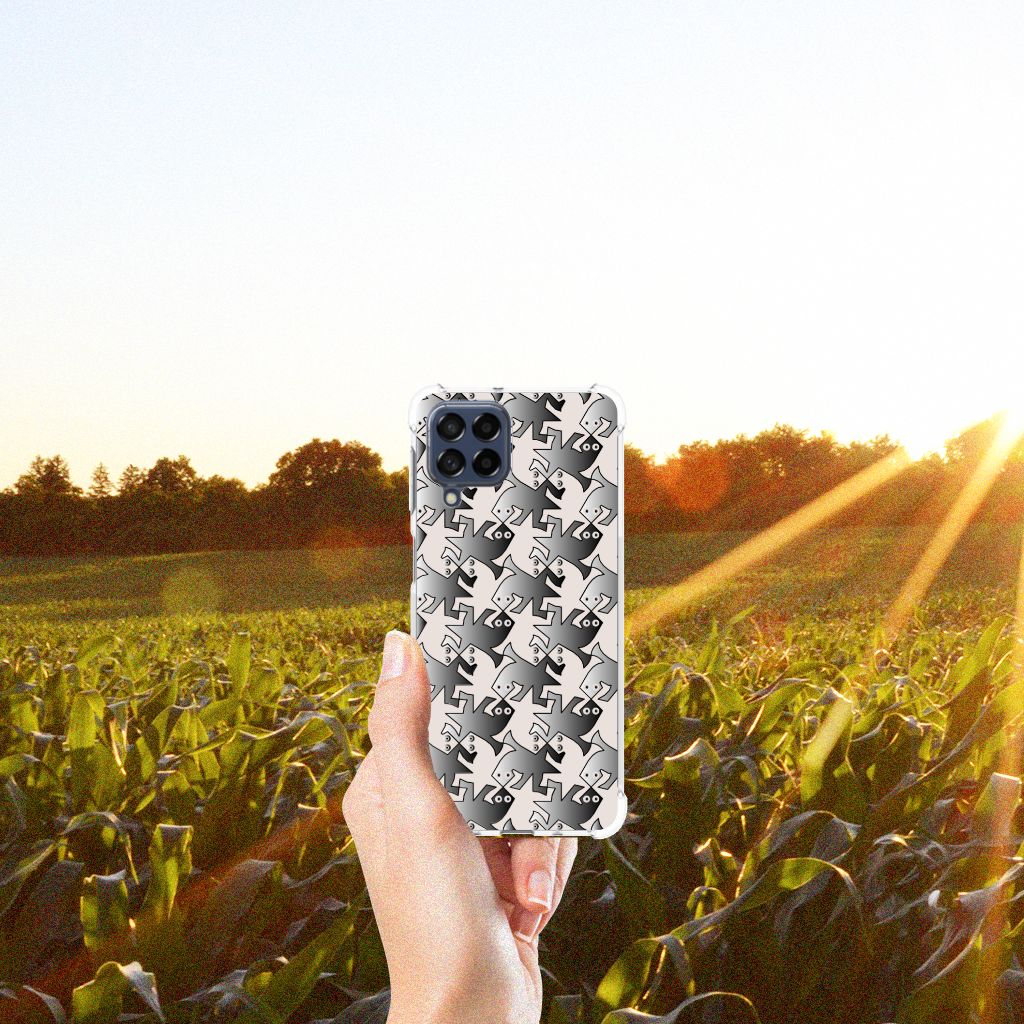 Samsung Galaxy M53 Case Anti-shock Salamander Grey B2C Telecom