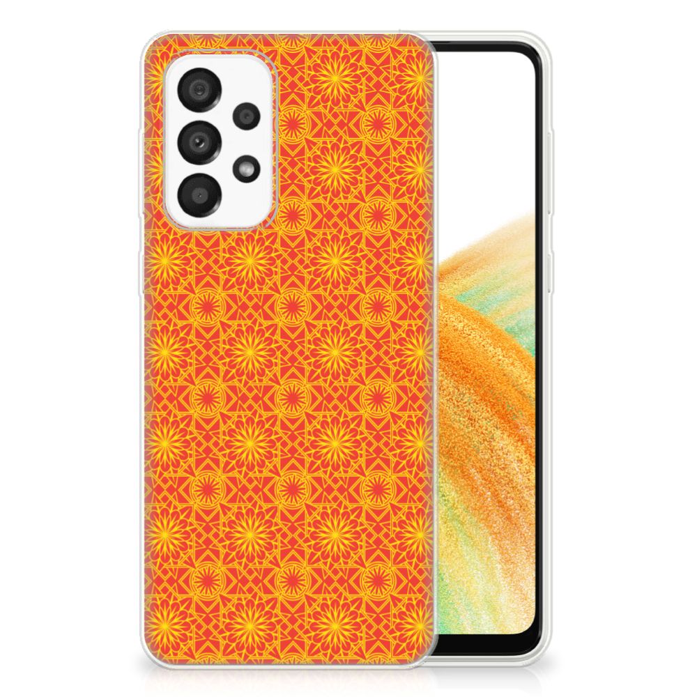 Samsung Galaxy A33 5G TPU bumper Batik Oranje B2C Telecom