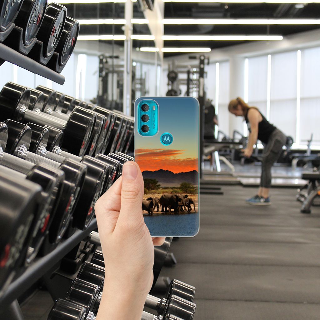 Motorola Moto G71 5G TPU Hoesje Olifanten B2C Telecom