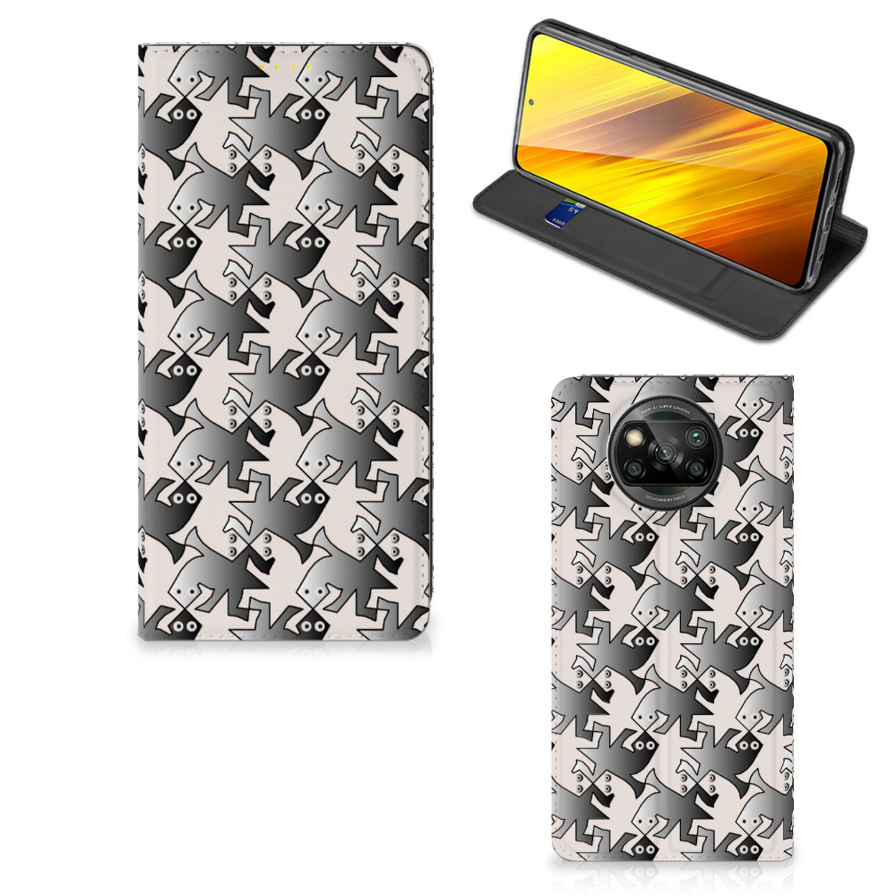 Xiaomi Poco X3 Pro | Poco X3 Hoesje maken Salamander Grey - B2C Telecom