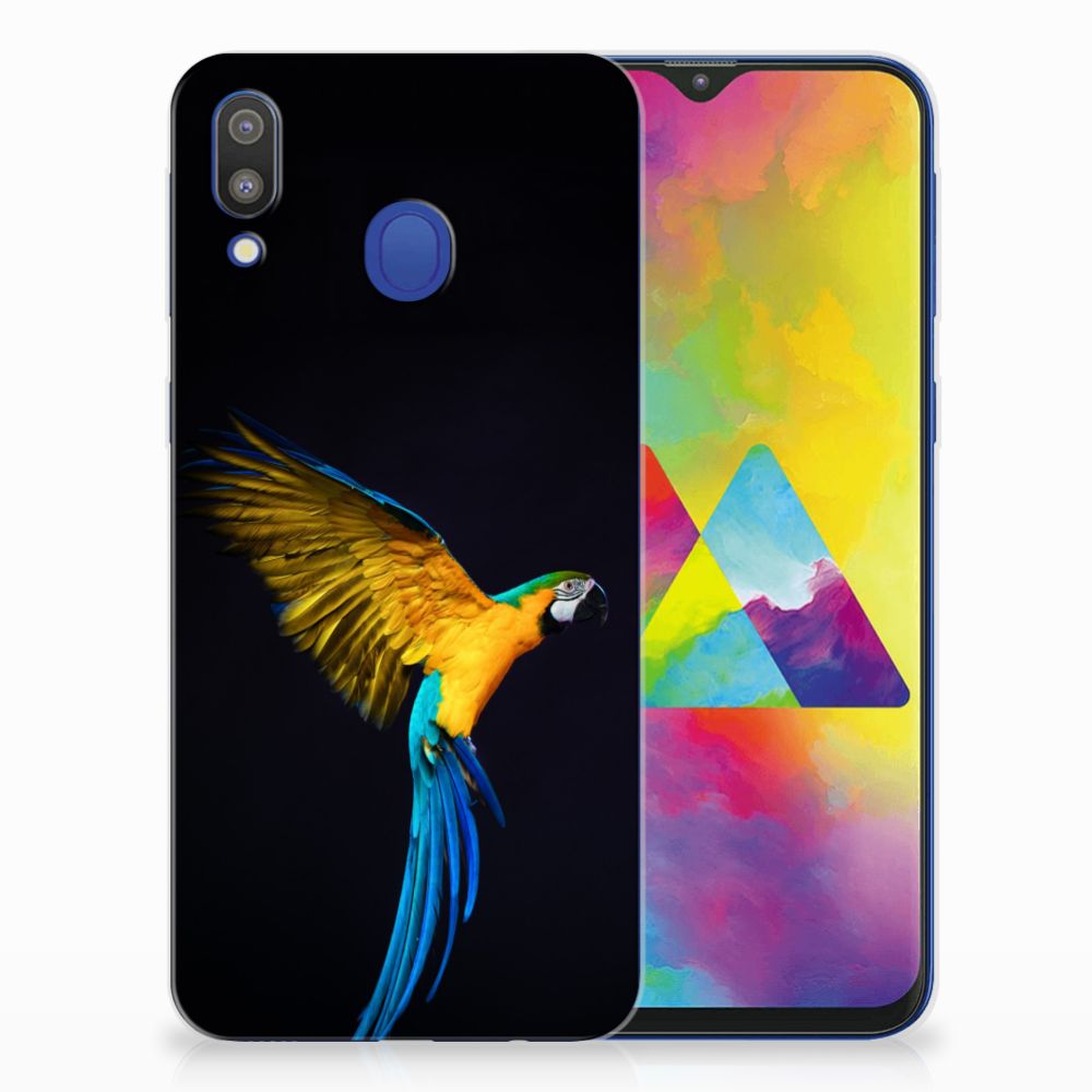 Samsung Galaxy M20 (Power) TPU Hoesje Papegaai