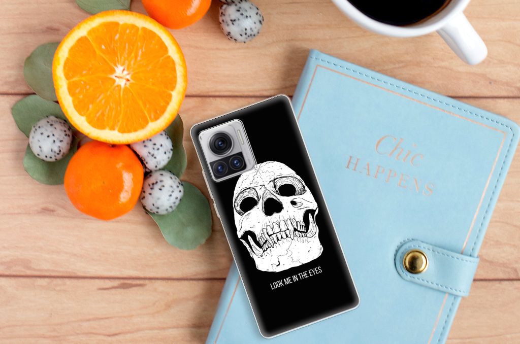 Silicone Back Case Motorola Moto X30 Pro Skull Eyes B2C Telecom