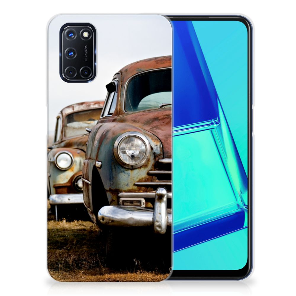 OPPO A52 | A72 Siliconen Hoesje met foto Vintage Auto