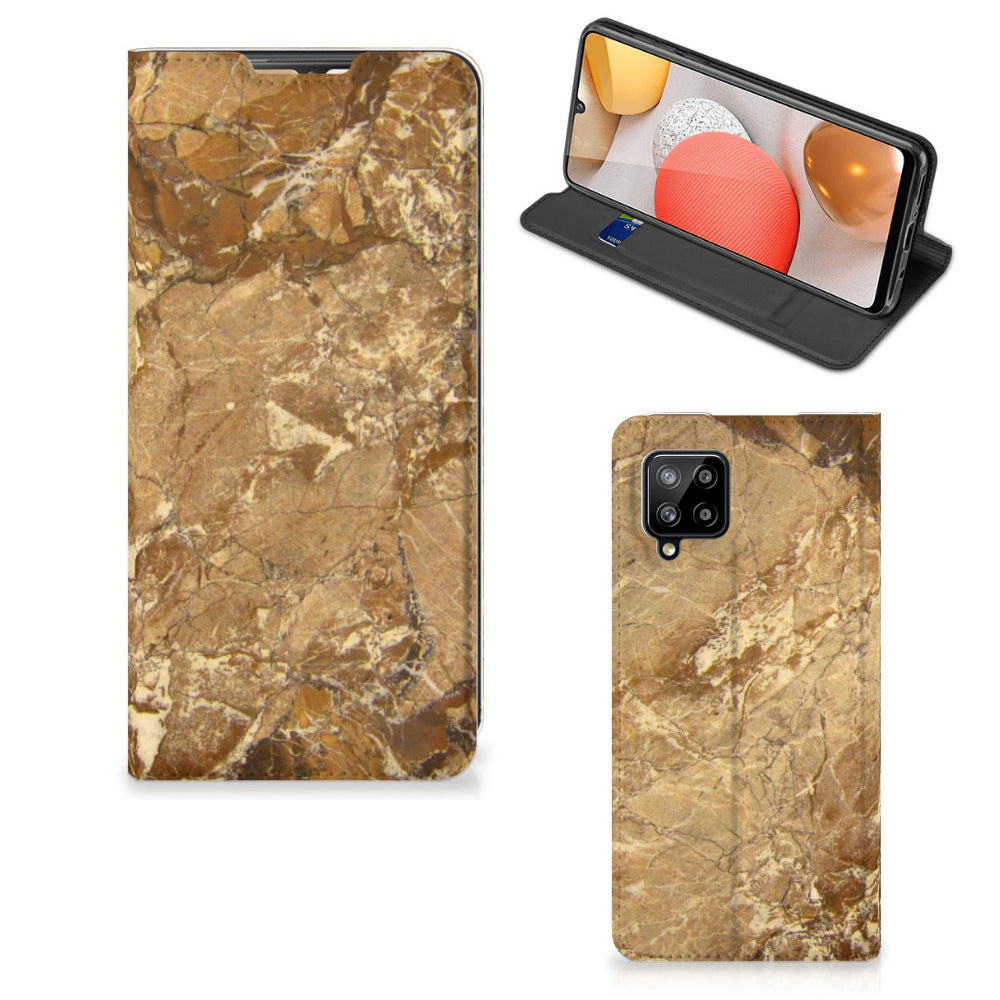 Samsung Galaxy A42 Standcase Marmer Creme