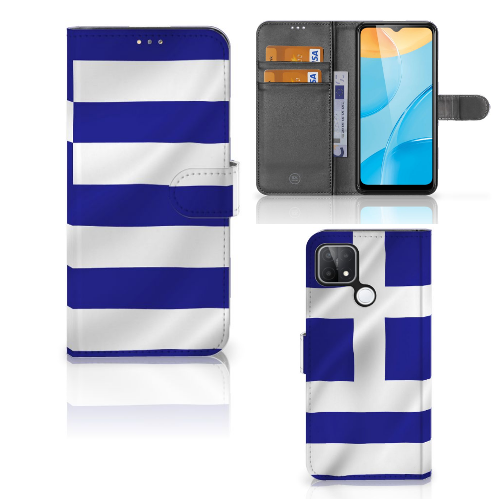OPPO A15 Bookstyle Case Griekenland