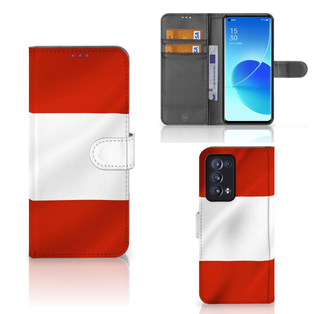 OPPO Reno 6 Pro Plus 5G Bookstyle Case Oostenrijk