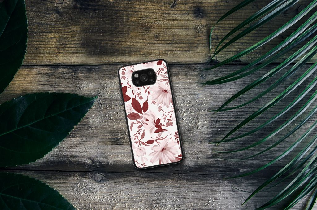 Kleurrijke Telefoonhoesje Xiaomi Poco X3 | X3 Pro Watercolor Flowers B2C Telecom