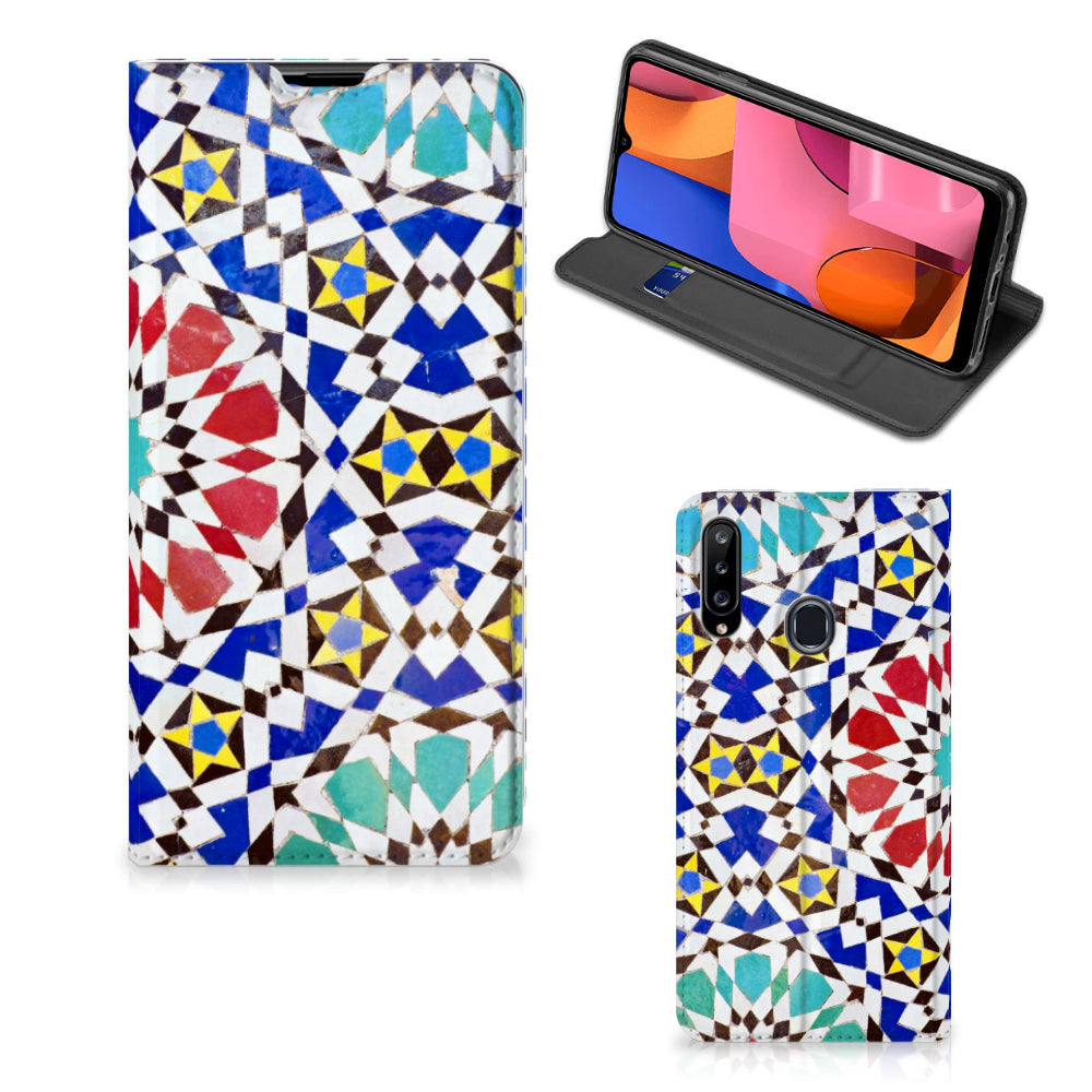 Samsung Galaxy A20s Standcase Mozaïek