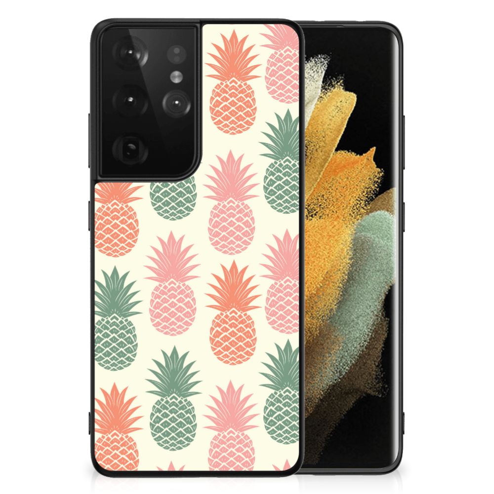 Samsung Galaxy S21 Ultra Back Cover Hoesje Ananas B2C Telecom