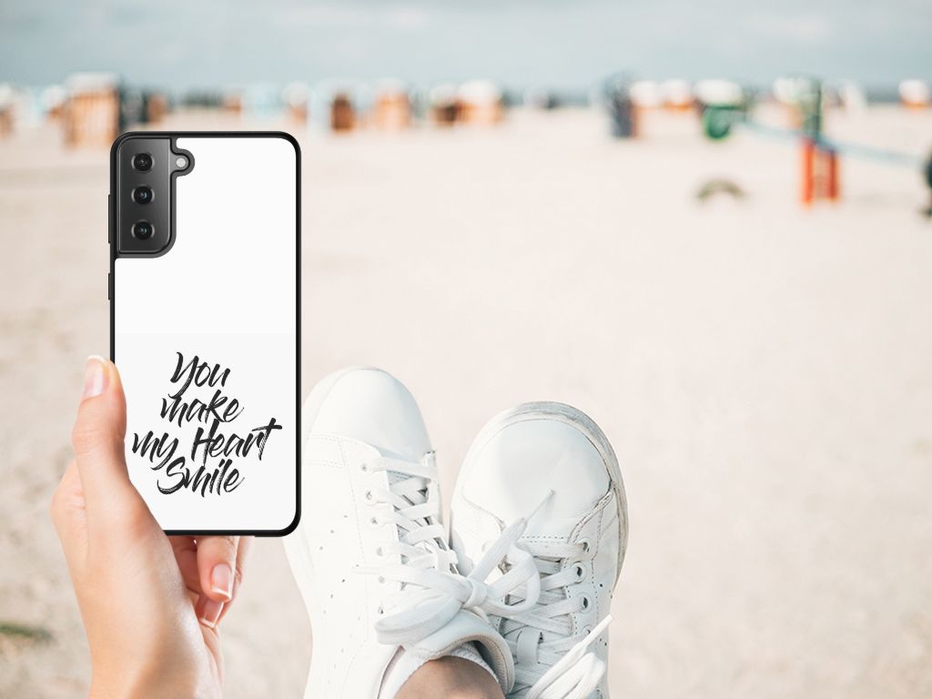 Samsung Galaxy S21 Plus Telefoon Hoesje met tekst Heart Smile B2C Telecom