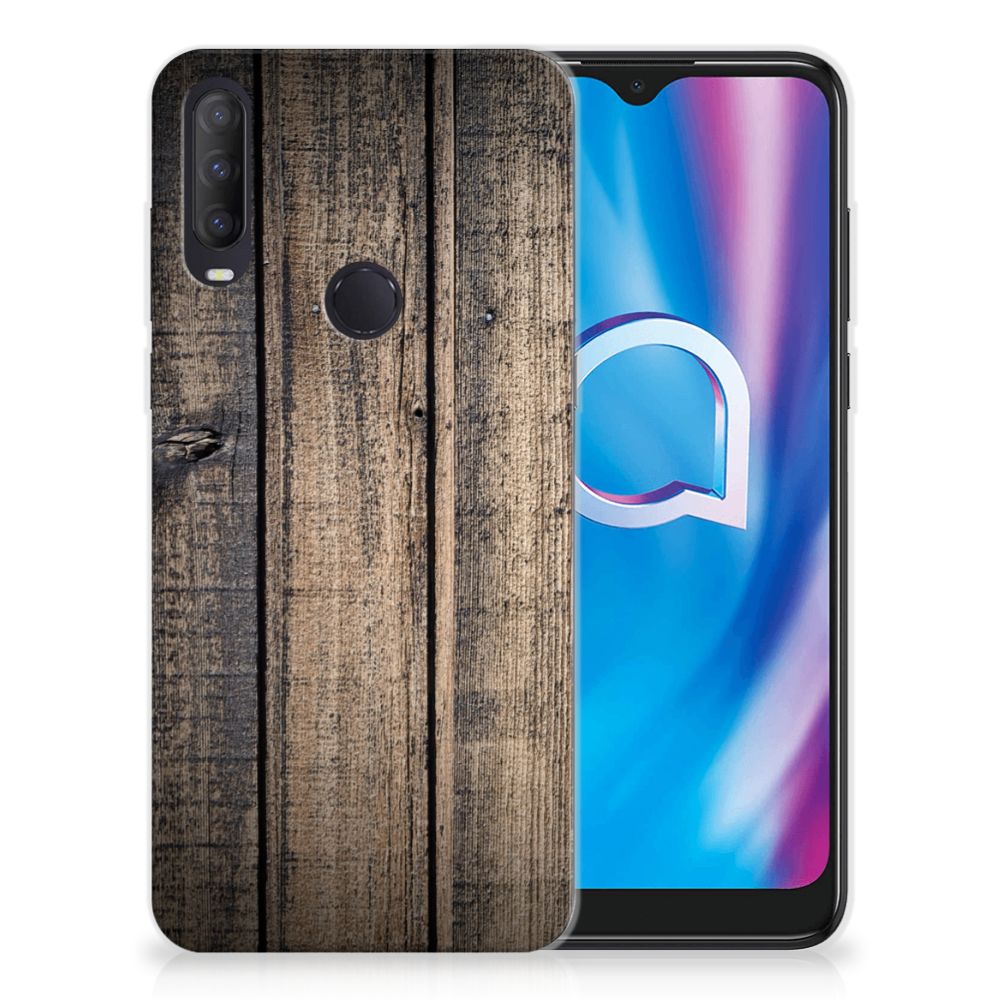 Alcatel 1S (2020) Bumper Hoesje Steigerhout B2C Telecom
