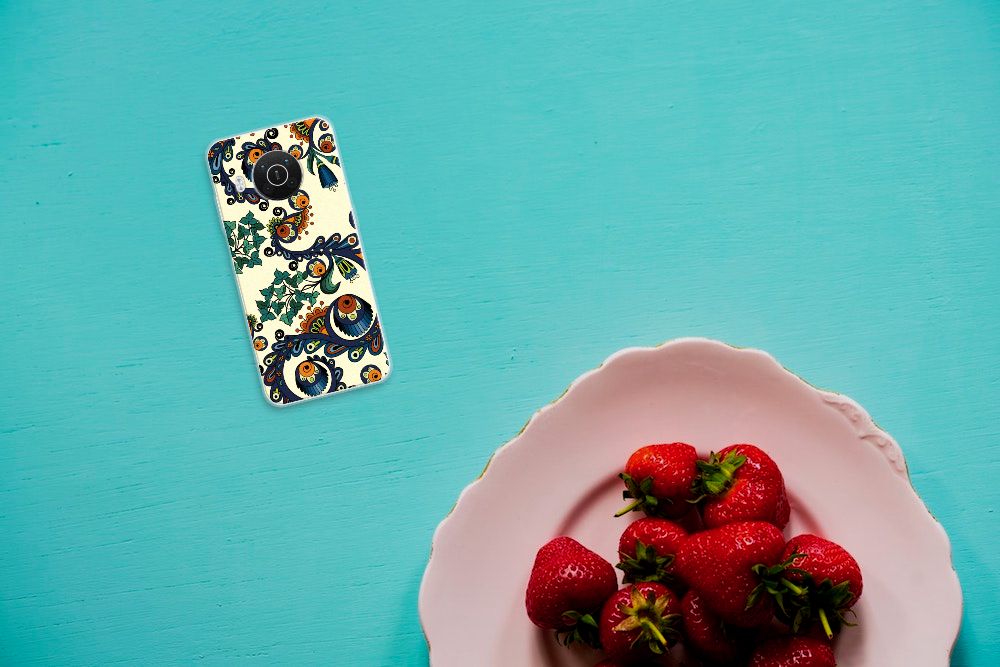 Siliconen Hoesje Nokia X10 | X20 Barok Flower B2C Telecom
